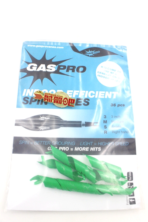 Gas Pro Spin Vanes Shield Indoor 3" 箭羽 羽毛 旋羽
