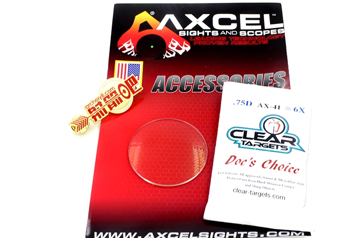 AXCEL X-31 1-3/8" DIA CLEAR TARGET DOC'S CHOICE LENS 镜片