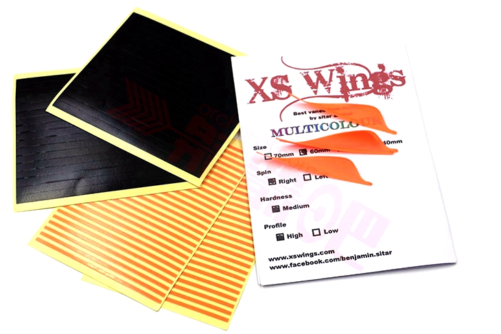 XS WINGS VANES MEDIUM 60MM LOW PROFILE 箭羽 羽毛 旋羽