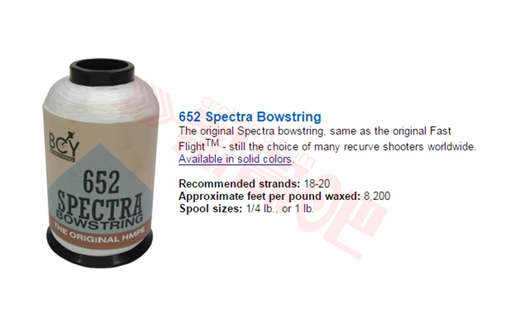 BCY BOWSTRING MATERIAL 652 SPECTRA 1/4 LBS 弦料